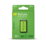 БАТЕРИЯ АКУМУЛАТОРНА 9V/200MAH 6F22 GP