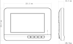 7-инчов вътрешен домофонен монитор Dahua VTH2020A, LCD, 800x480