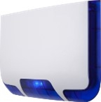 Сирена външна с вградена батерия и син LED SR400 Grade 3