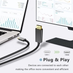 КАБЕЛ HDMI/USB-C МЪЖКИ 1.8M ATC