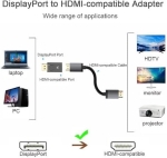 ПРЕХОД DISPLAY PORT M/HDMI Ж 4K ATC