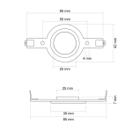 ШПУЛА ЗА ГОВОРИТЕЛ TITANIUM 80X80MM MANIAC SOUND SYSTEM M.N.C