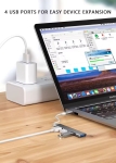 ПРЕХОД ХЪБ USB-C М/3XUSB Ж 2.0 1XUSB Ж 3.0 С КАБЕЛ OTG ATC