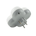 РАЗКЛОНИТЕЛ 220V С 4 ГНЕЗДА БЯЛ TECHNIK