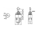КЛЮЧ ЦК 2 ПОЗИЦИИ ДВОЕН (ON/OFF) 2A