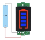КИТ ИНДИКАТОР НА ЗАРЯД НА 1X3.7V LI-ION/LI-PO БАТЕРИЯ