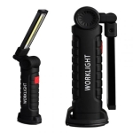 ЛАМПА ФЕНЕРЧЕ LED С АКУМУЛАТОРНА БАТЕРИЯ ПОДВИЖНА РАБОТНА С МАГНИТ И ЛУПА