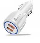 Зарядно за телефон USB 12-24V/3100MA QC ултра бързо автомобилно