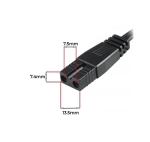 КАБЕЛ ЗАХРАНВАЩ ЗА ТУРИСТИЧЕСКИ ХЛАДИЛНИК С БУКСА АВТОЗАПАЛКА 12V/24V - 2M ДЕСЕН+