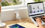 Адаптор захранване зарядно за лаптоп телефон с USB-A + USB-C QC PD 5V-20V ултра бързо 220V 140W BASEUS