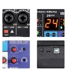 СМЕСИТЕЛ МИКСЕР С ЦИФРОВА АУДИО КАРТА NA4 MP3/БЛУТУТ DSP ЕФЕКТИ 4 КАНАЛА