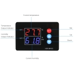 ТЕРМОРЕГУЛАТОР ТЕРМОСТАТ С КОНТРОЛ НА ВЛАЖНОСТТА ЗА ИНКУБАТОР ОТ -20 ДО +60C AC220V