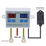 ТЕРМОРЕГУЛАТОР ТЕРМОСТАТ С КОНТРОЛ НА ВЛАЖНОСТТА ЗА ИНКУБАТОР ОТ 0 ДО 100C AC 220V