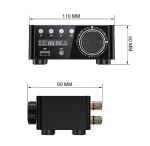 УСИЛВАТЕЛ HIFI 2X50W TPA3116 USB TF MP3 БЛУТУТ 5.0