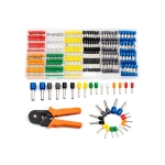 КАБЕЛНИ НАКРАЙНИЦИ ИЗОЛИРАНИ КОМПЛЕКТ 800 БР. С КЛЕЩИ ЗА КЕРБОВАНЕ КРИМПВАНЕ