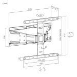 СТОЙКА ЗА ТЕЛЕВИЗОР TV LED 43-90" KRUGER&MATZ ULTRA SLIM 50КГ