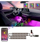 ДИСКО ЕФЕКТ LED RGB 12V С RC БЛУТУТ И АУДИО КОНТРОЛ ЗА АВТОМОБИЛ