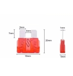 ПРЕДПАЗИТЕЛИ АВТОМОБИЛНИ СТАНДАРТ 100 БРОЯ В КУТИЯ С ЩИПКА КОМПЛЕКТ