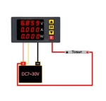 ЦИФРОВ DC ВОЛТМЕТЪР/АМПЕРМЕТЪР/ВАТМЕР 0-100V 10A