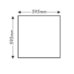 LED панел за таван 40W квадрат 60/60СМ CW