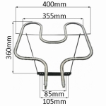 НАГРЕВАТЕЛ ЗА ФУРНА НА ГОТВАРСКА ПЕЧКА ДОЛЕН GORENJE 1100W 230V