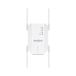 ПОВТОРИТЕЛ БЕЗЖИЧЕН WIFI УДЪЛЖИТЕЛ РАЗШИРИТЕЛ 2.4GHZ/5GHZ + 2 ПОРТА С 4 ВЪНШНИ АНТЕНИ REBEL