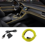 СВЕТОДИОДНА ЛЕНТА ЖЪЛТА ЗА ИНТЕРИОРНО АМБИЕНТНО LED ОСВЕТЛЕНИЕ НА АВОМОМОБИЛ ИЛИ МЕБЕЛИ 5V 5М