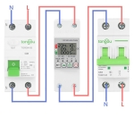 РЕЛЕ ВАТМЕР ВОЛТ-АМПЕРМЕТЪР ТОКОВА И НАПРЕЖЕНОВА ЗАЩИТА С WIFI SMART ДИСТАНЦИОННО УПРАВЛЕНИЕ AC 230V