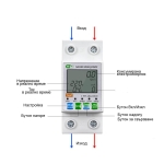 РЕЛЕ ВАТМЕР ВОЛТ-АМПЕРМЕТЪР ТОКОВА И НАПРЕЖЕНОВА ЗАЩИТА С WIFI SMART ДИСТАНЦИОННО УПРАВЛЕНИЕ AC 230V