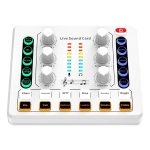 СМЕСИТЕЛ МИКСЕР С ЦИФРОВА АУДИО КАРТА ЗА КОМПЮТЪР ТЕЛЕФОН M8 USB БЛУТУТ С БАТЕРИЯ