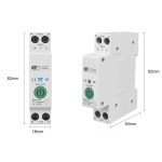 РЕЛЕ ПРЕКЪСВАЧ ПРЕДПАЗИТЕЛ ВАТМЕР ВОЛТ-АМПЕРМЕТЪР ТОКОВА И НАПРЕЖЕНОВА ЗАЩИТА С WIFI SMART ДИСТАНЦИОННО УПРАВЛЕНИЕ AC 230V 63A