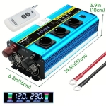 ИНВЕРТОР ЧИСТА СИНУСОИДА 3000W 12V/230V LVYUAN F-3000P/3SH 4USB С ДИСПЛЕЙ И ДИСТАНЦИОННО