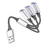ПРЕХОД ХЪБ USB-C М/3XUSB Ж OTG С КАБЕЛ