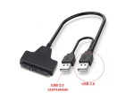 ПРЕХОД USB/SATA 2.5"/3.5" С КАБЕЛ ВЕРСИЯ 2.0 С ДВОЙНО ЗАХРАНВАНЕ