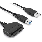 ПРЕХОД USB/SATA 2.5"/3.5" С КАБЕЛ ВЕРСИЯ 3.0 С ДВОЙНО ЗАХРАНВАНЕ