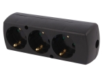 РАЗКЛОНИТЕЛ 220V 3 ГНЕЗДА БЕЗ КАБЕЛ