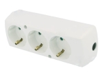 РАЗКЛОНИТЕЛ 220V 3 ГНЕЗДА БЕЗ КАБЕЛ
