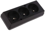 РАЗКЛОНИТЕЛ 220V 3 ГНЕЗДА БЕЗ КАБЕЛ JONEX