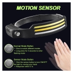 ФЕНЕРЧЕ ЗА ГЛАВА ЧЕЛНИК LED COB+XPE С АКУМУЛАТОР И СЕНЗОРНО УПРАВЛЕНИЕ W689-3