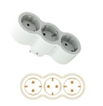 РАЗКЛОНИТЕЛ 220V С 3 ГНЕЗДА ПРАВ LEGRAND