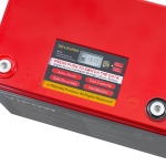 БАТЕРИЯ АКУМУЛАТОРНА 12V/100AH ТЯГОВА ГЕЛОВА LIFEPO4 С ДЪЛБОК РАЗРЯД ДИСПЛЕЙ И БЛУТУТ VIPOW