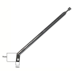 АНТЕНА АУДИО ТЕЛЕСКОПИЧНА ANT6158 120MM/420MM