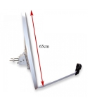 АНТЕНА САТЕЛИТНА 65см БЕЗ СТОЙКА