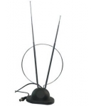 АНТЕНА ЗА ТЕЛЕВИЗОР ВЪТРЕШНА TV СЪС СТОЙКА-1 С 1 КАБ