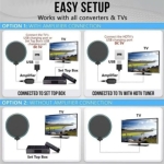 АНТЕНА ЗА ТЕЛЕВИЗОР TV ВЪТРЕШНА С УСИЛВАТЕЛ AP-329