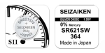 БАТЕРИЯ AG1 364 SR621SW SEIKO СРЕБЪРНА
