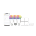 ЛАМПИ SMART WIFI RGB LED 220V E27 КОМПЛЕКТ SMART КЛЮЧ И SMART ХЪБ