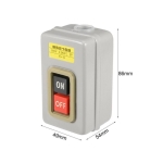 КЛЮЧ СТАРТ СТОП ПУСКОВ БУТОН ЗА ЕЛЕКТРОИНСТРУМЕНТИ 10A С КУТИЯ BS216B