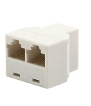 БУКСА LAN ПРЕХОД РАЗКЛОНИТЕЛ RJ45 1 Ж/2 Ж