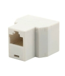 БУКСА LAN ПРЕХОД РАЗКЛОНИТЕЛ RJ45 1 Ж/2 Ж